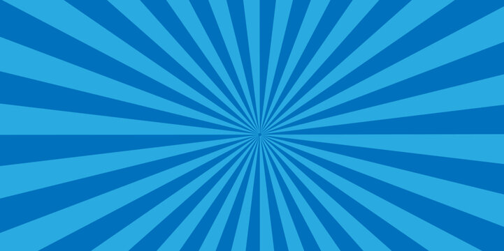 Background with rays and sunburst. top view. design rays blue color starburst wallpaper.