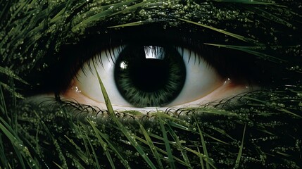 Eye illustration background, pupil and iris design