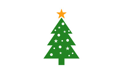 christmas tree minimalist logo design