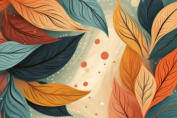 background with leaves on it