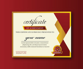 Obraz premium new modern creative and Achievement elegant Certificate design 