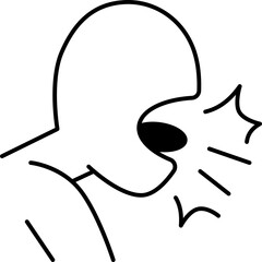 coughing  icon