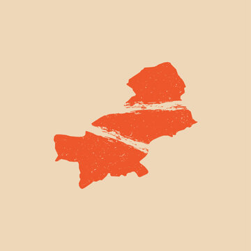Paktia Map Grunge - World Map International vector template. Afghanistan region vector