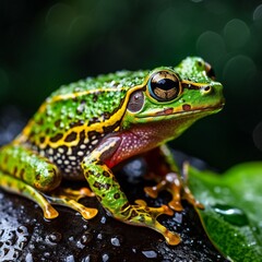 Obraz premium frog in the grass