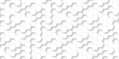 Abstract background with hexagon and white Hexagonal Background. Luxury White Pattern. Vector Illustration. 3D Futuristic abstract honeycomb mosaic white background. geometric mesh cell texture.