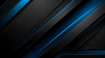 Obraz premium Modern black blue abstract background. Minimal style