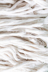 white macro thread texture,White wool yarn close-up in full screen. Macro