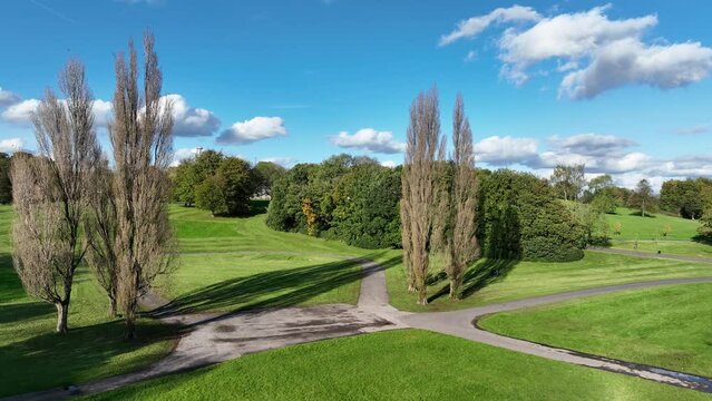 Trees and Heaton Hall, Manchester, England