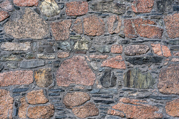 Mauersteine aus ross of mull granit und basalt, formatfüllend