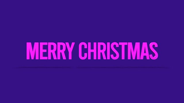 Experience holiday dynamism with rolling Merry Christmas text on blue gradient. Modern business promotions and seasonal events, motion abstract background marries festive cheer with modern style