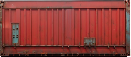 Fototapeta premium Cargo ship s folding hatch cover view
