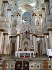 Fototapeta premium interior of the beautiful Ilheus cathedral in Brazil