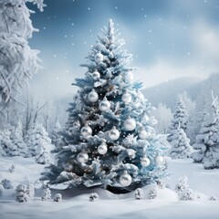 Decorative Christmas Tree isolated