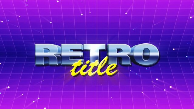 Retro Old School Program Title Intro Title