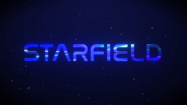 Starfield Hyperspeed Portal Warp Title Intro