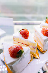 strawberry and cream dessert