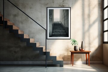Stairs Mockup Created with Generative AI