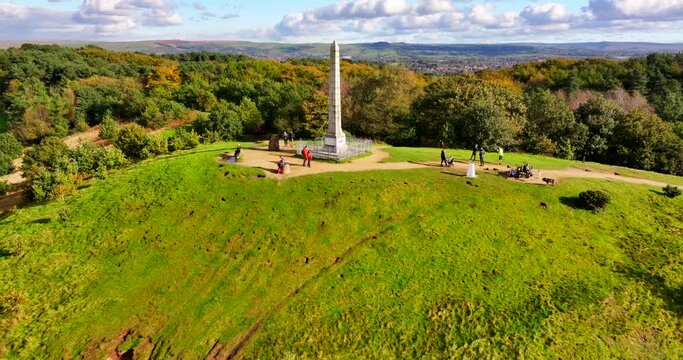 Tandle Hill country park on the season of Autumn