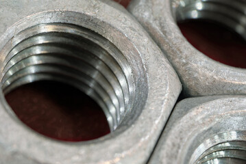 Steel zinc plated nuts