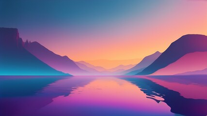 Tranquil Gradient Visions. Abstract background design