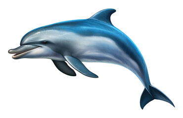 Dolphin Jump Isolated on Transparent Background
