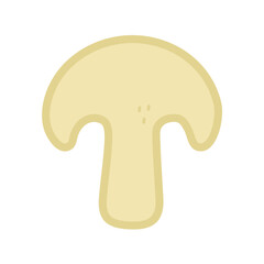Vector illustration of an mushroom. Mushroom icon, illustration. Mushroom isolated on white