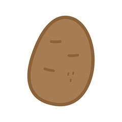 Vector illustration of an potato. Potato icon, illustration. Potato isolated on white	