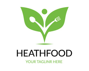 Health Food Logo template of food company and vector design