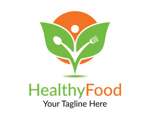 Health Food Logo template of food company and vector design