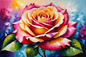 Rose Painting Capturing the Elegance of Flowers