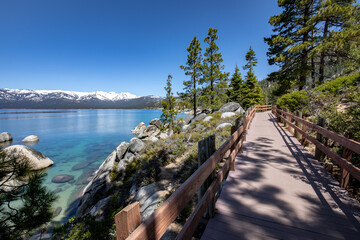 Lake Tahoe Sand Harbor Beach Boardwalk