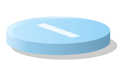 Bar chart circle 3d, Infographics elements diagram with 1 steps.