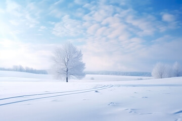 Tranquil Winter Scene: Happy New Year Bliss