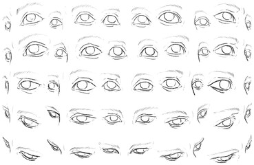 50 Eyes - Digital Art (3D to 2D)