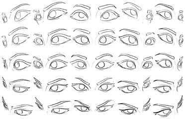 50 Eyes - Digital Art (3D to 2D)