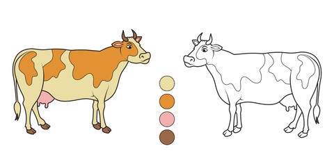 Coloring book "Cow"