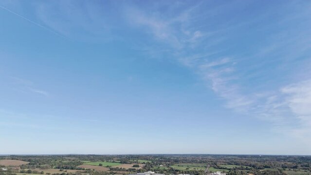 Major Distribution Centre GXO Logistics and Industrial Estate Aerial Tilt Shot
