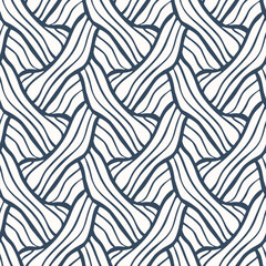 Monochrome Seamless pattern with a simple abstract drawing. Vector illustration.
