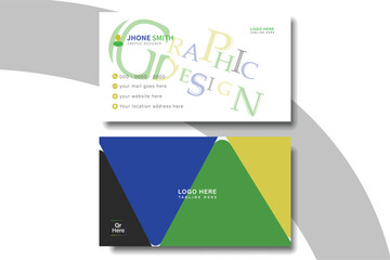 Business card design template, Clean professional