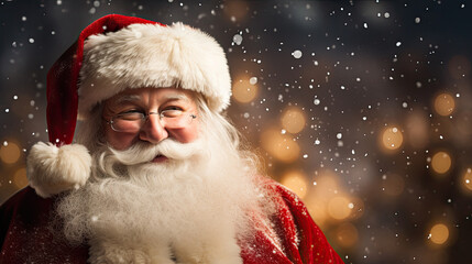 Santa Claus  festive scene is perfect for holiday