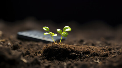 Digital Growth: Mouse Pointer to Sprouting Seedling