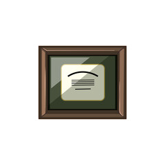 achievement diploma cartoon. paper certificate, award elegant, business honor achievement diploma sign. isolated symbol vector illustration