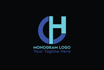 Best latter, monogram, business, CH, company logo design