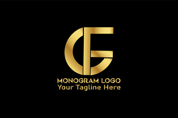 Obraz premium This is a latter, monogram, CF, business logo design