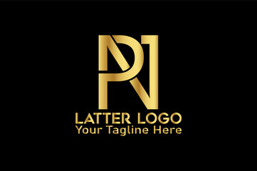 Fototapeta na wymiar Monogram, latter, business, PN, company logo design
