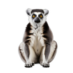Obraz premium lemur isolated on transparent or white background