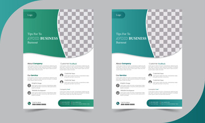 Professional flyer, poster, brochure, magazine cover  design template - Vector illustrator