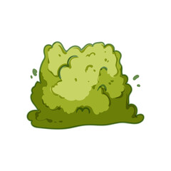 nature garden shrub cartoon. plant tree, lawn landscaping, park grass nature garden shrub sign. isolated symbol vector illustration