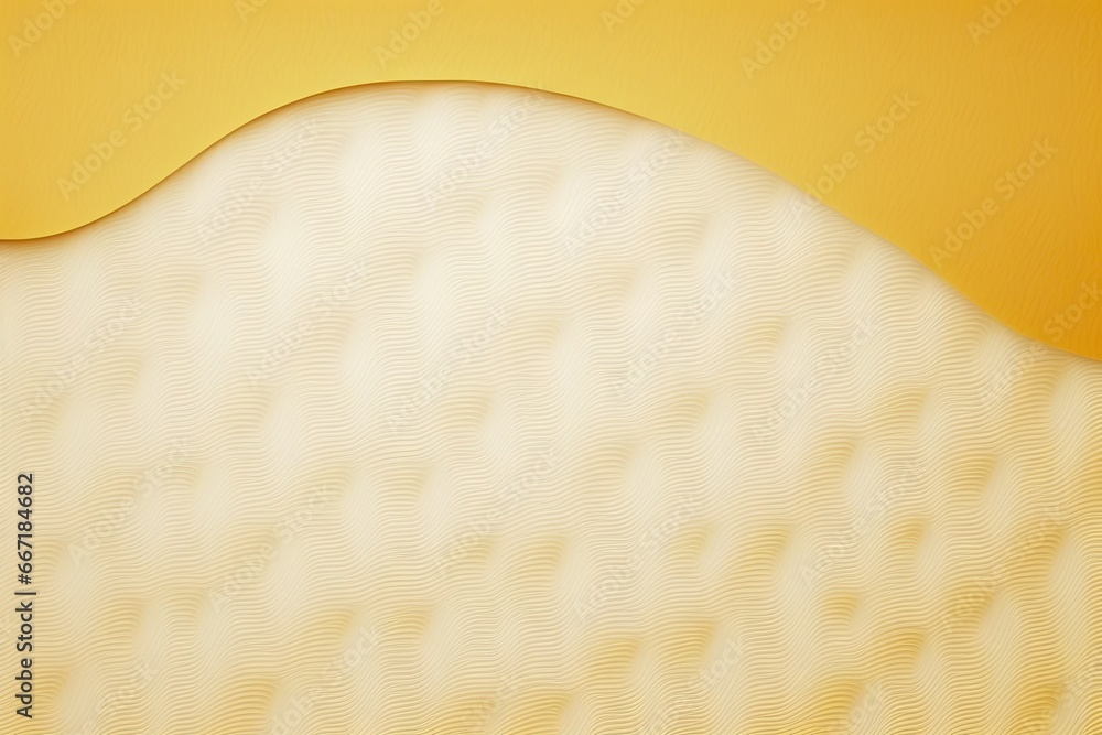 Poster abstract yellow background with wavy lines and copyspace for text