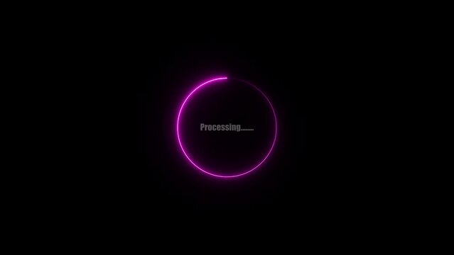 processing bar, circle processing bar, circle loading bar